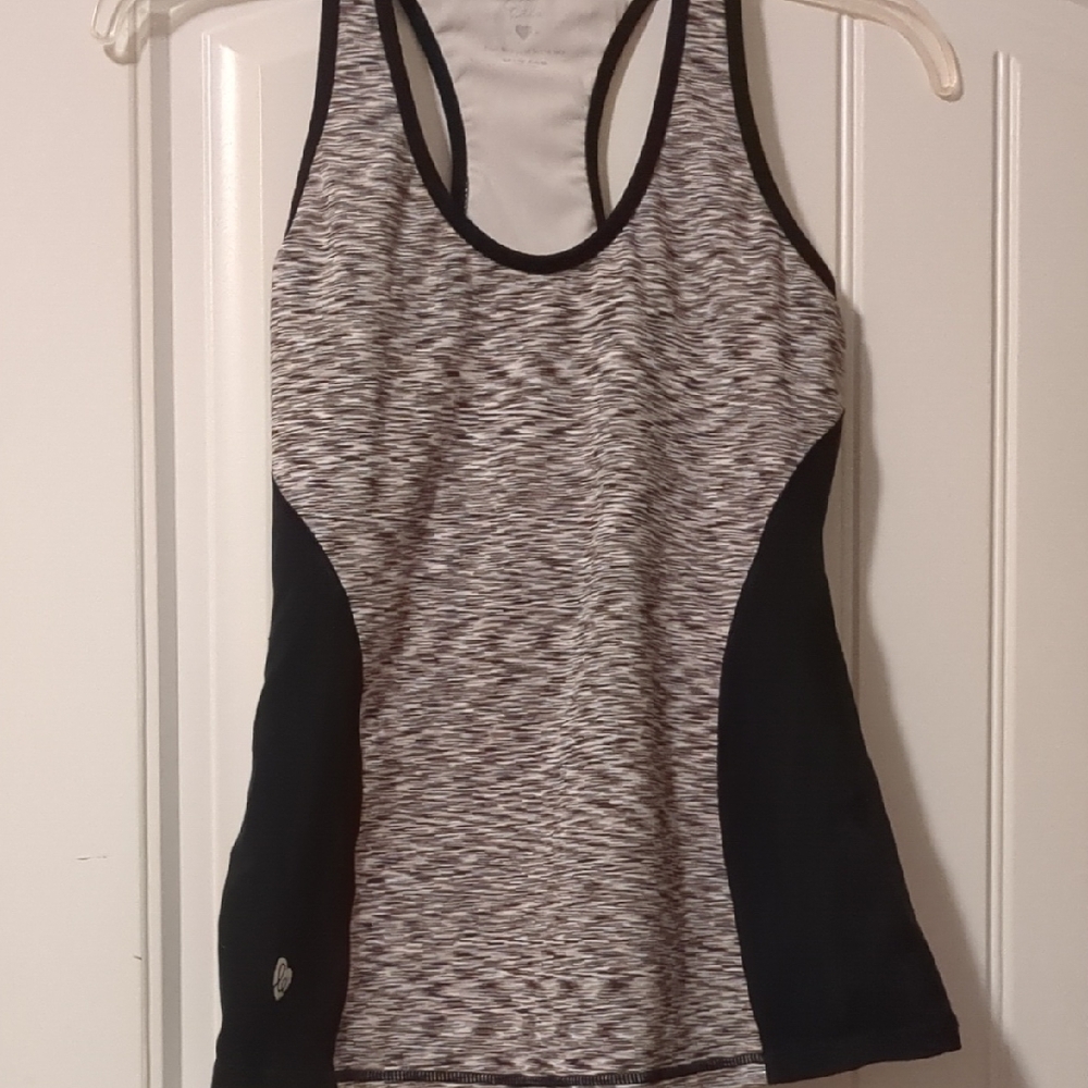 Ellie Black and Gray Tank Top